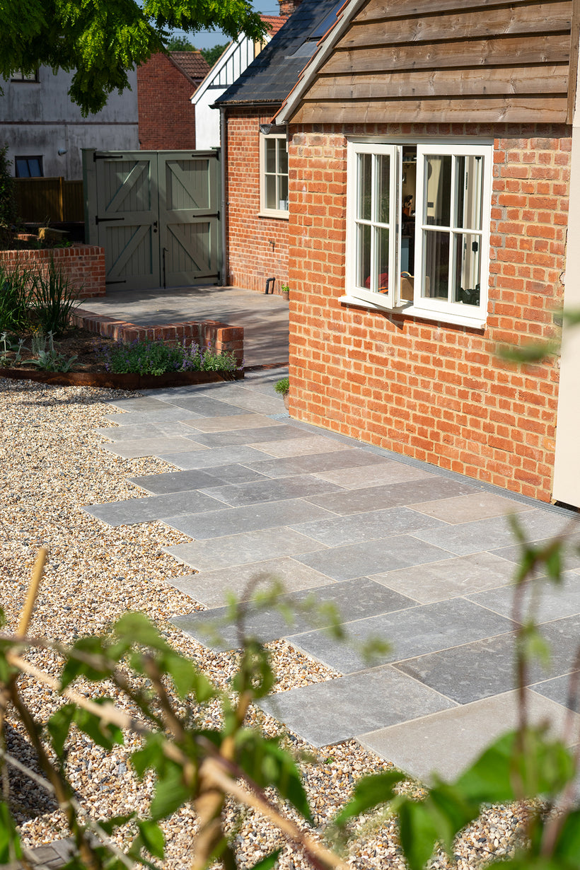 Farrow Grey Tumbled Limestone Pavers