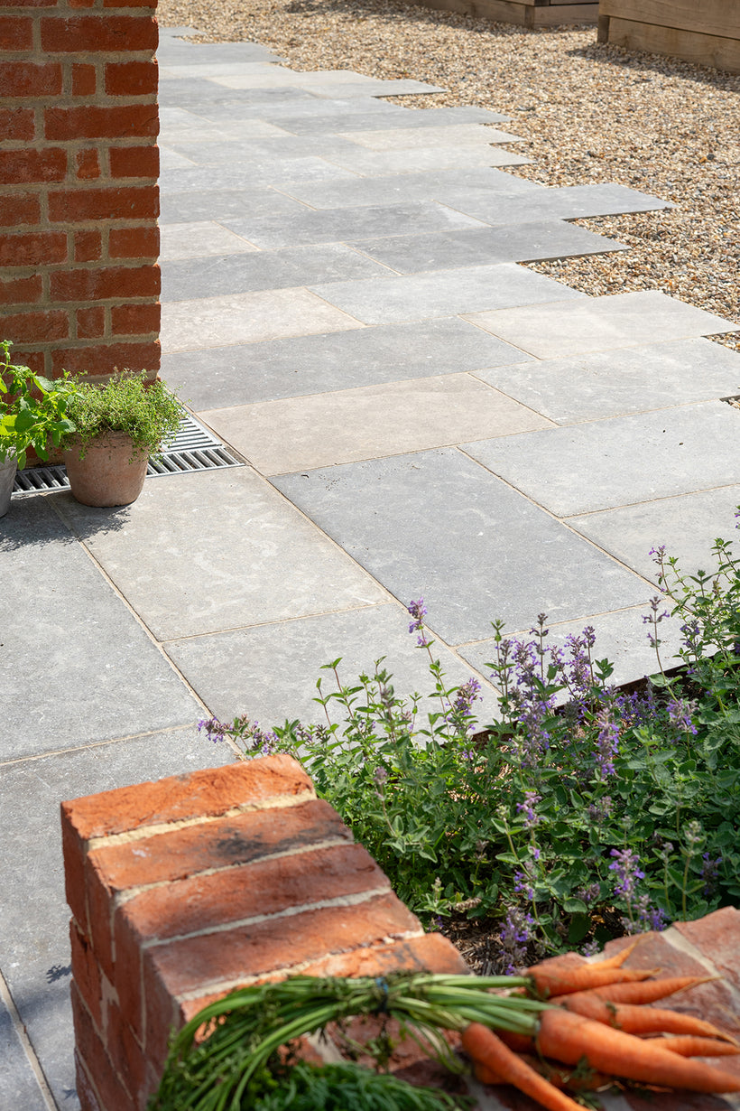 Farrow Grey Tumbled Limestone Pavers