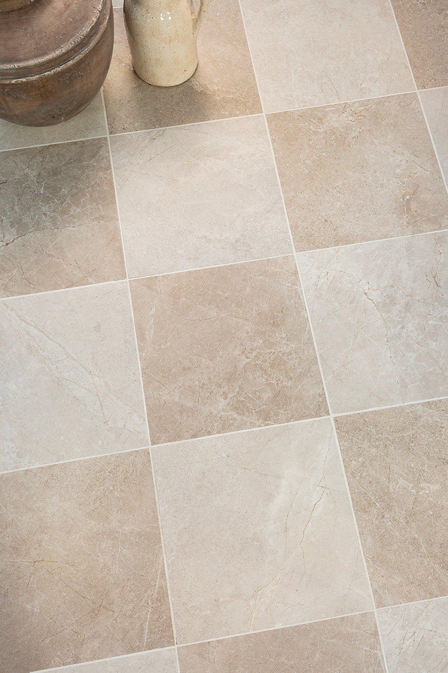 Fitzley Pearl Stone Effect Porcelain Tiles