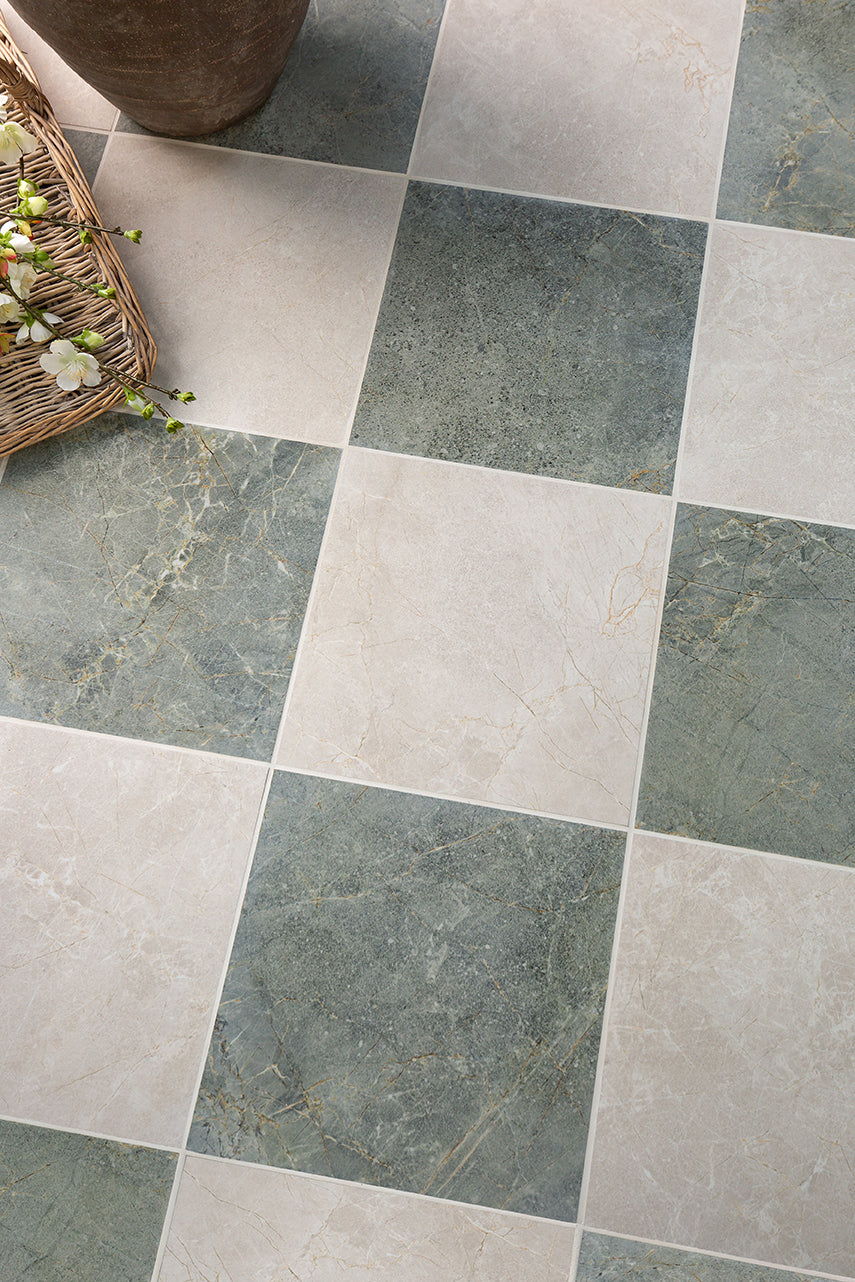 Fitzley Pearl Stone Effect Porcelain Tiles
