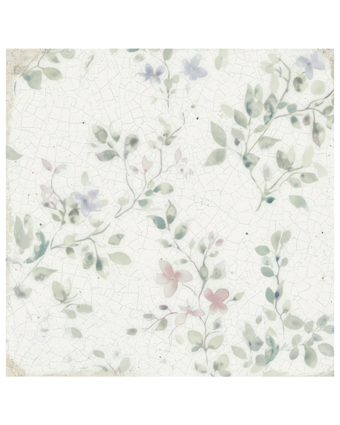 Flora Spring Blossom Crackle Glaze Decorative Tiles | Quorn Stone