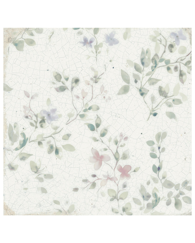 Flora Spring Blossom Crackle Glaze Decorative Tiles