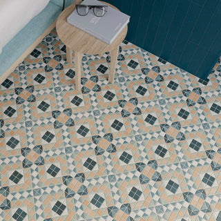 Grosvenor Blue Decorative Patterned Tiles