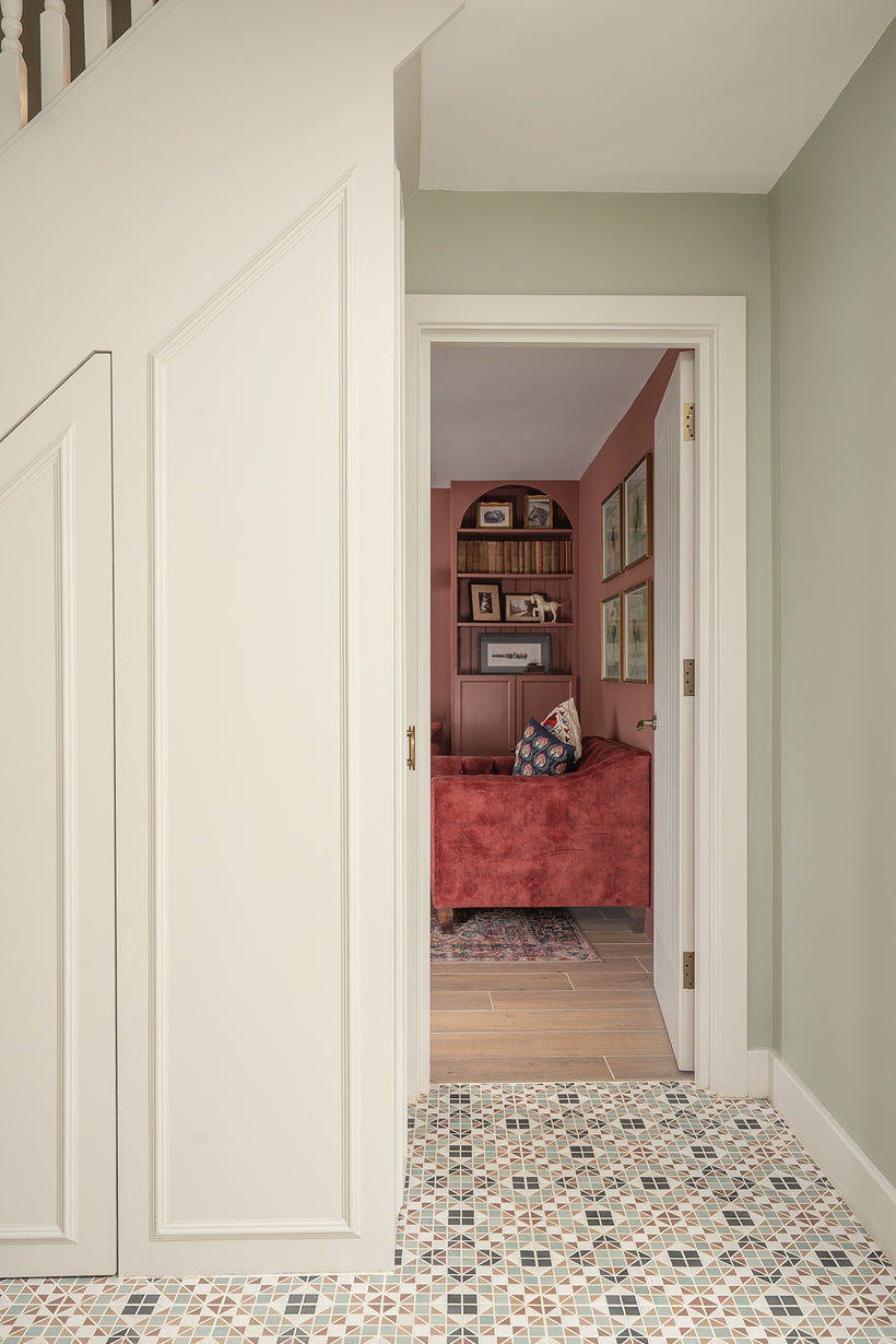 Grosvenor Burgundy Decorative Patterned Tiles