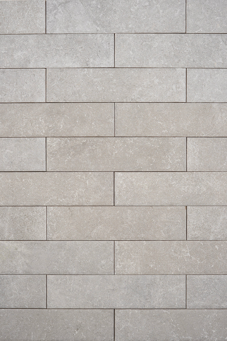 Hambleton Grey Tumbled Edge Porcelain Herringbone Cobbles