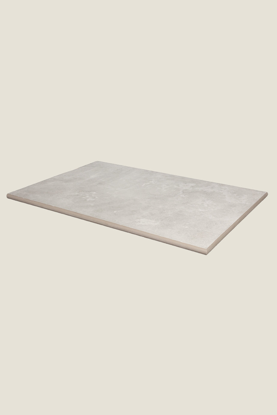 Hambleton Ivory Stone Effect Porcelain Left Corner Bullnose Step