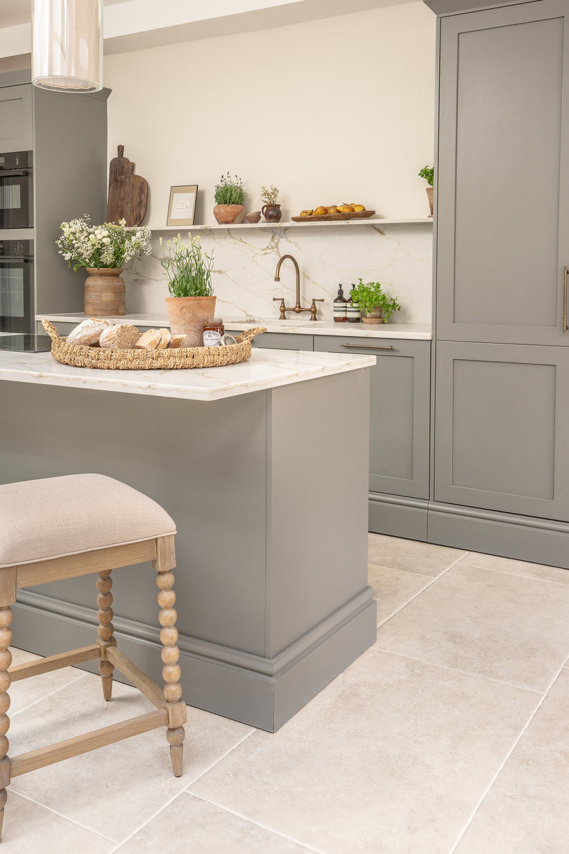 Hambleton Ivory Textured Stone Effect Porcelain