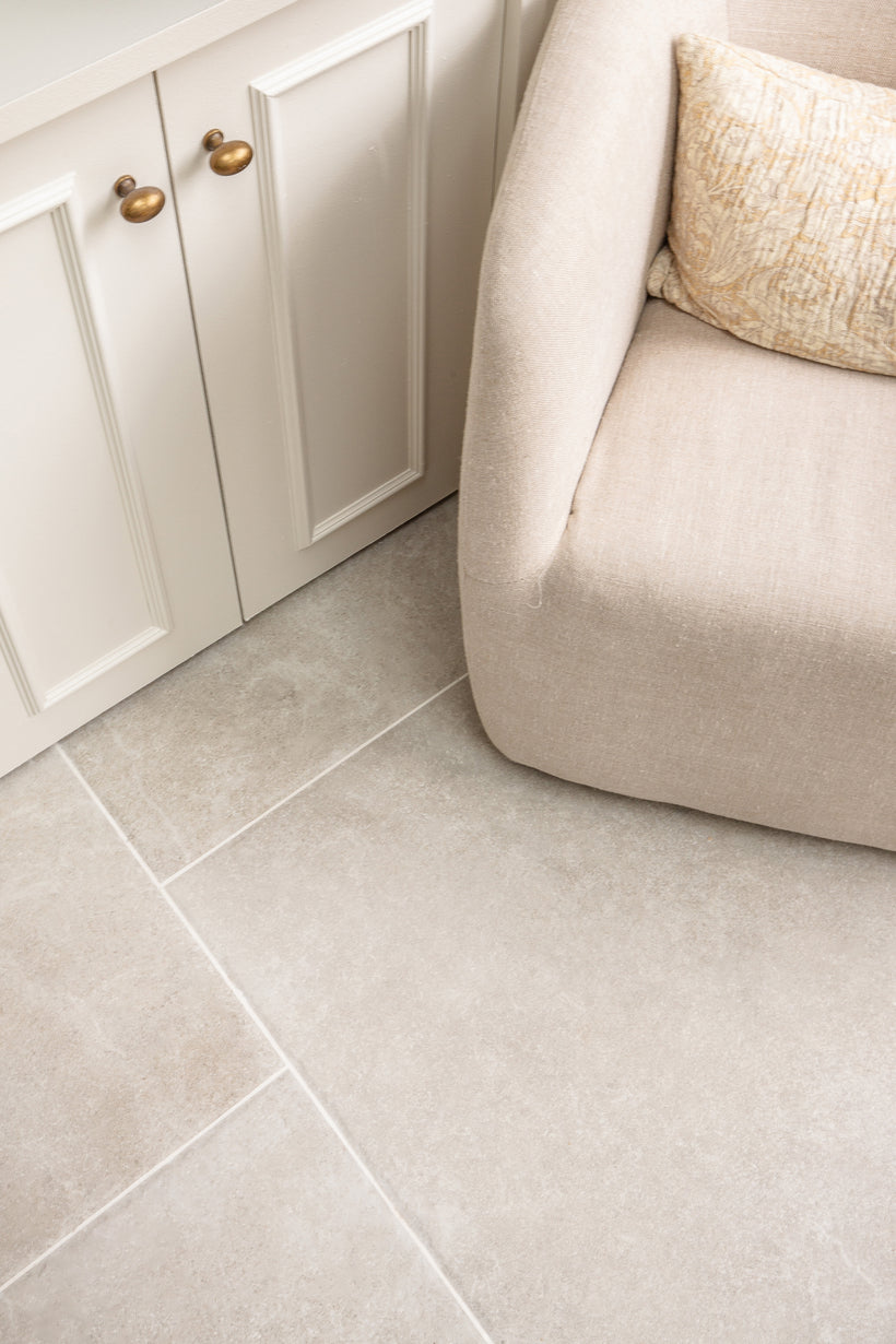 Hambleton Ivory Textured Stone Effect Porcelain
