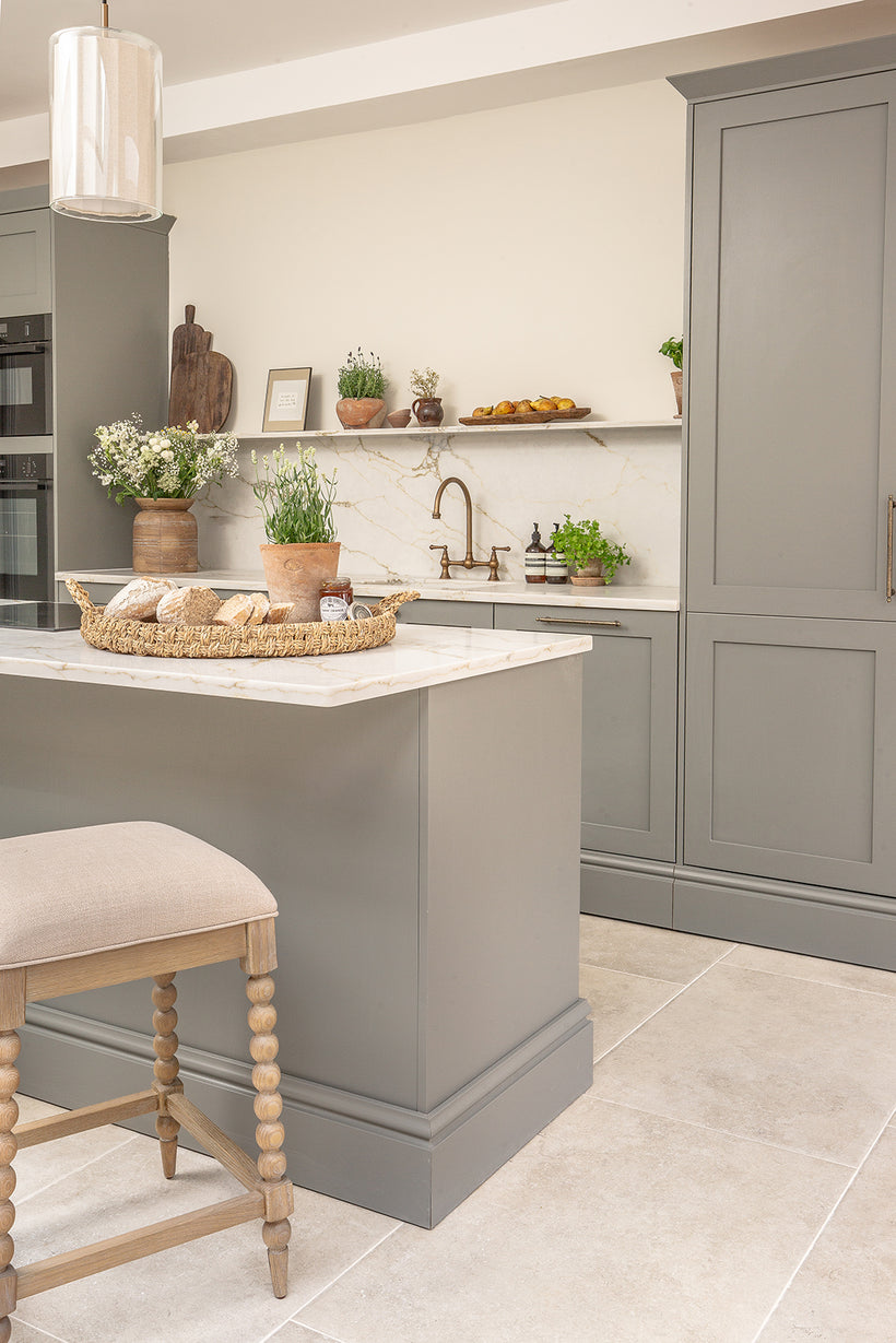 Hambleton Ivory Textured Stone Effect Porcelain