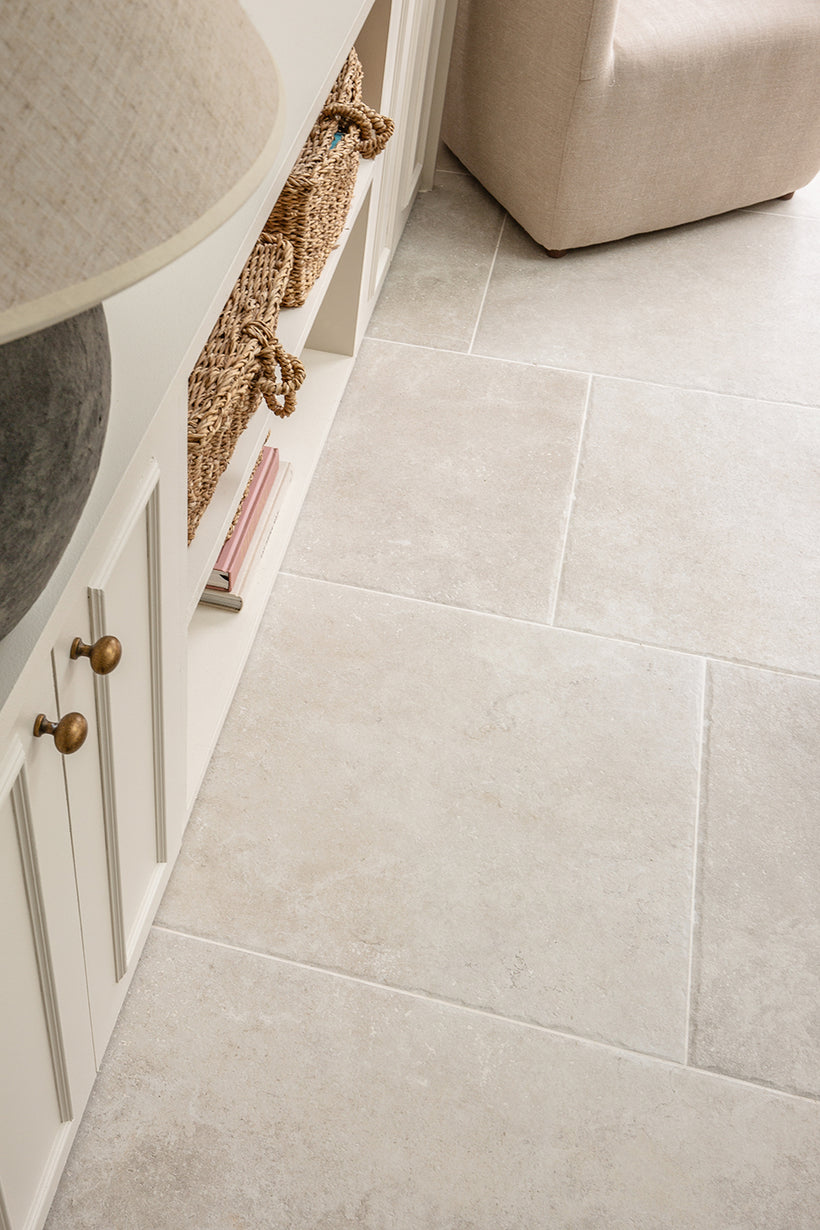 Hambleton Ivory Textured Stone Effect Porcelain