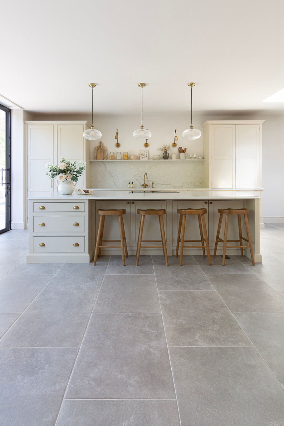 Hambleton Taupe Textured Stone Effect Porcelain