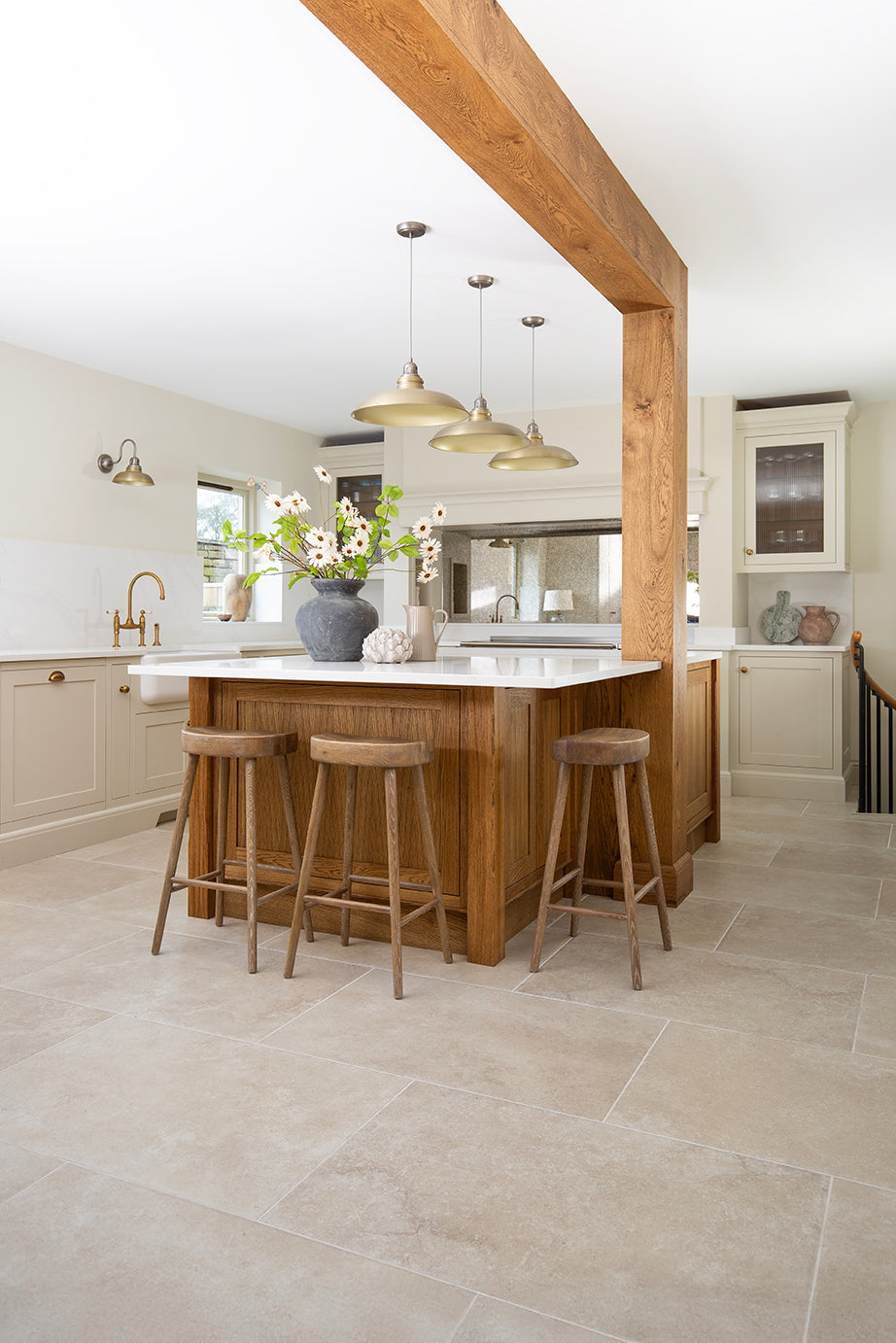 Hambleton Beige Textured Stone Effect Porcelain