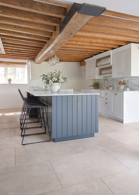 Hambleton Beige Textured Stone Effect Porcelain