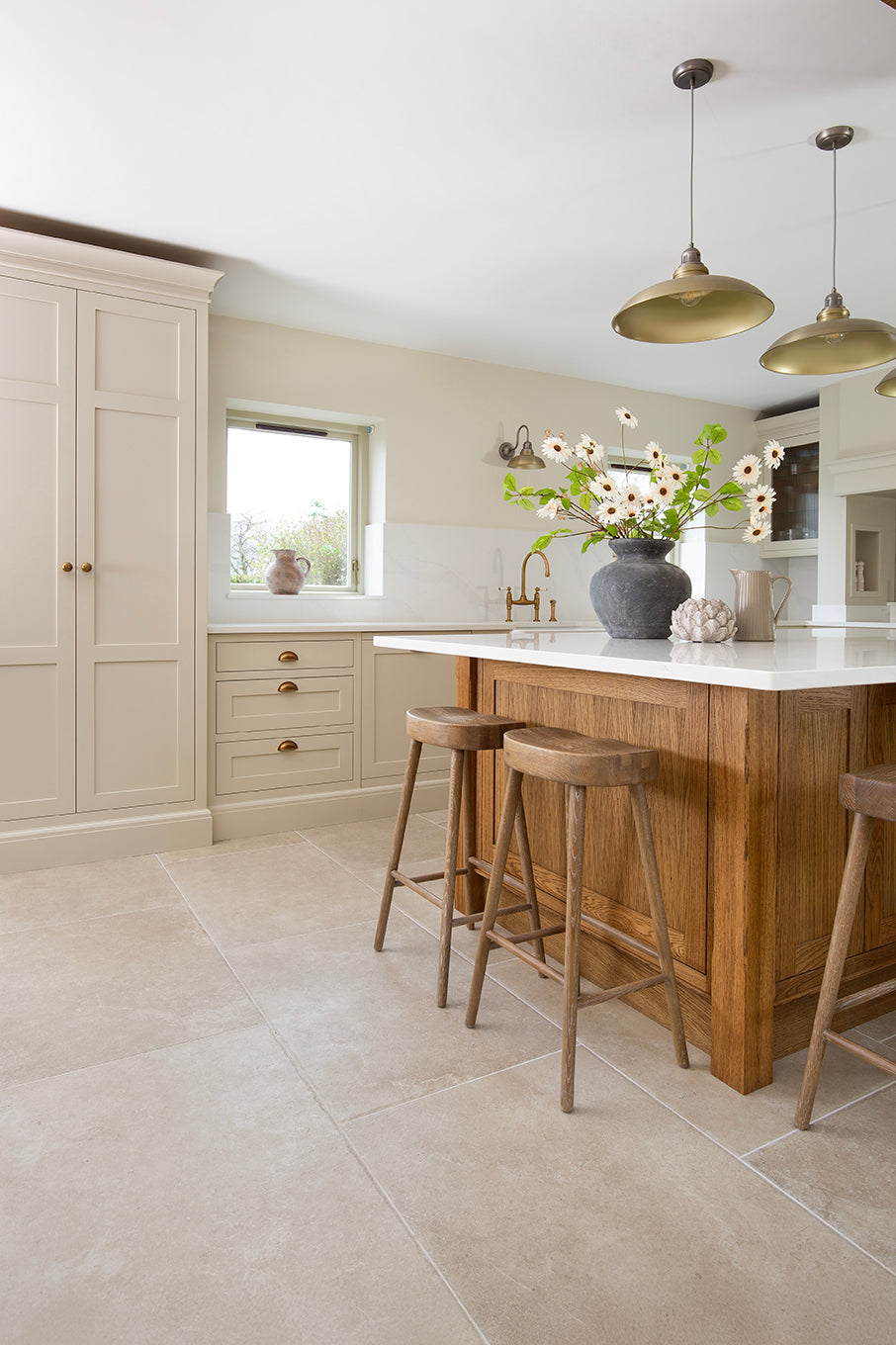 Hambleton Beige Textured Stone Effect Porcelain
