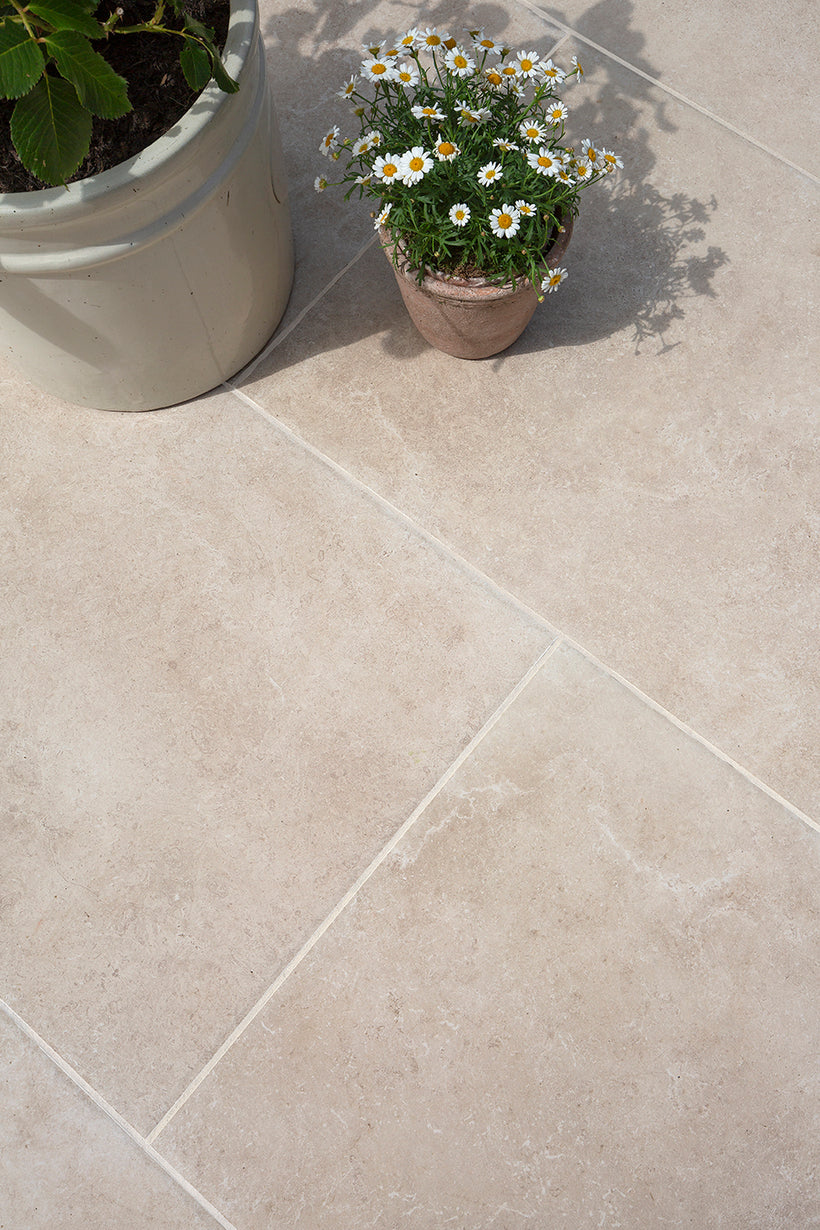 Hambleton Beige Stone Effect Porcelain Paving