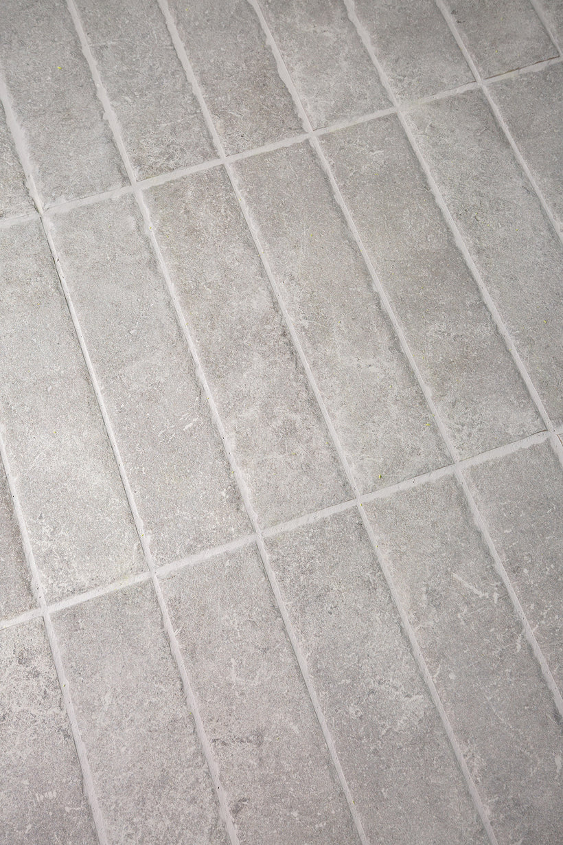 Hambleton Grey Rustic Edge Porcelain Herringbone Cobbles