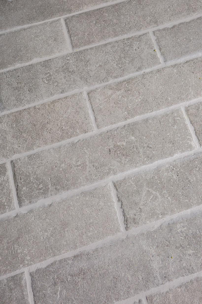 Hambleton Grey Rustic Edge Porcelain Herringbone Cobbles