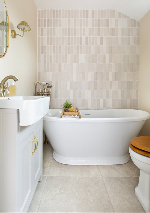 Hambleton Ivory Textured Stone Effect Porcelain