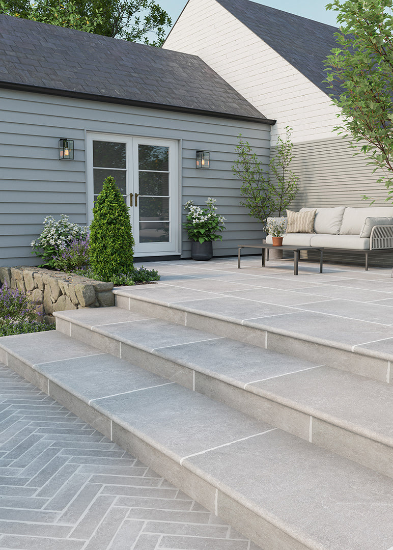 Hambleton Taupe Stone Effect Porcelain Paving