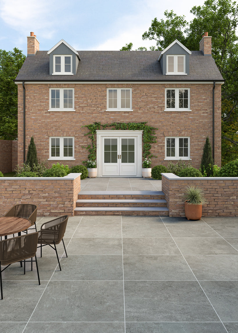 Harley Anthracite Concrete Effect Porcelain Pavers