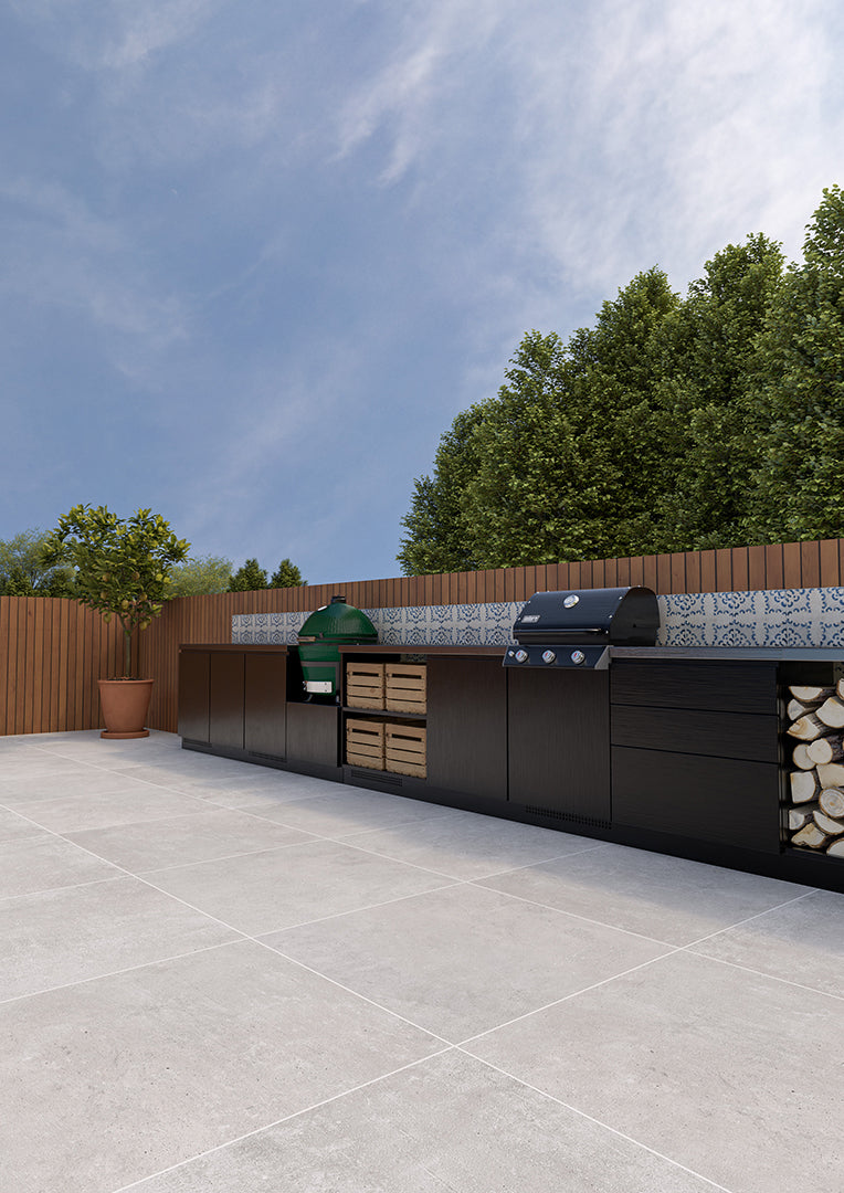 Harley Light Grey Concrete Effect Porcelain Pavers