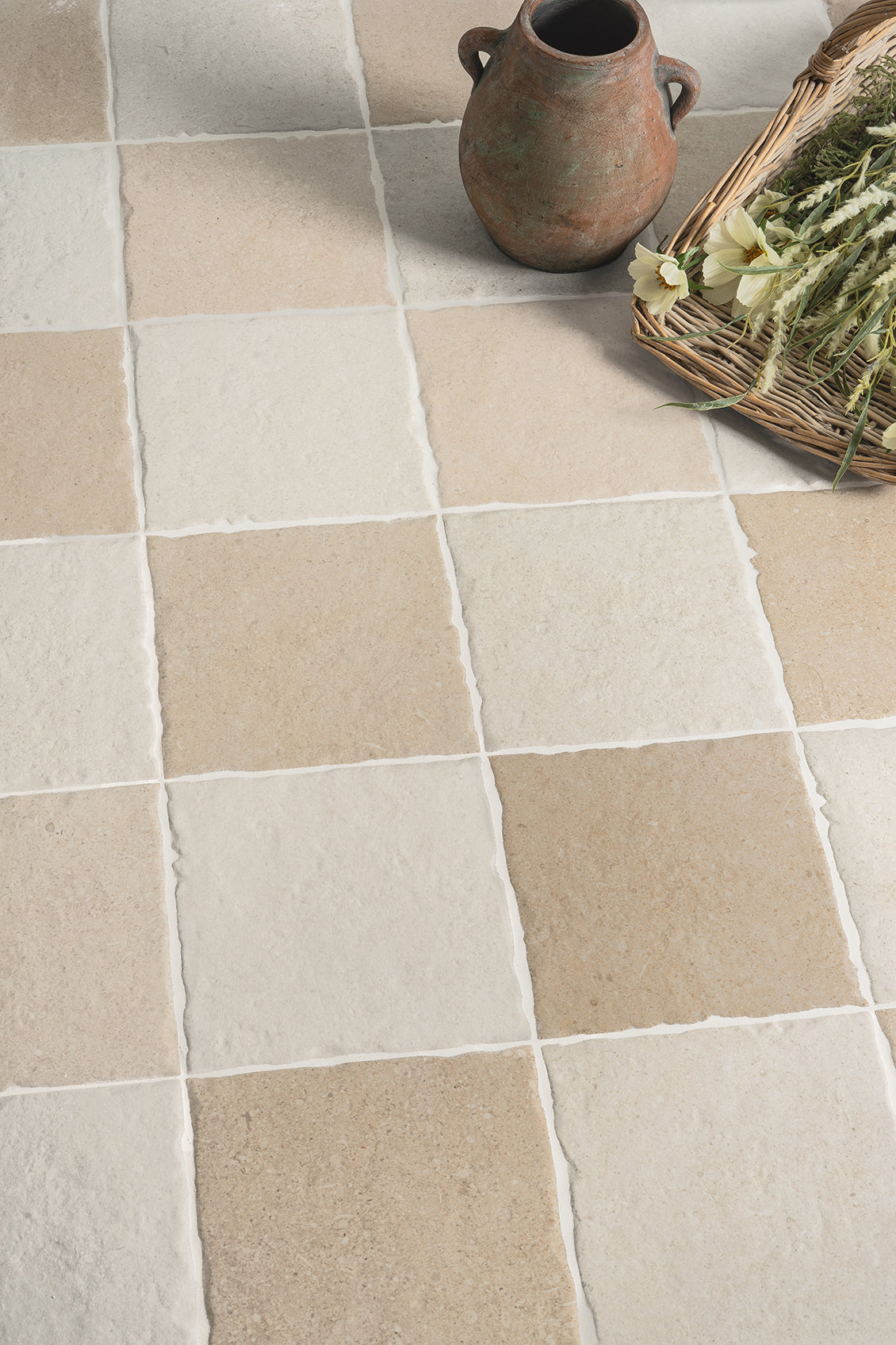 Hermitage White Stone Effect Decorative Tiles