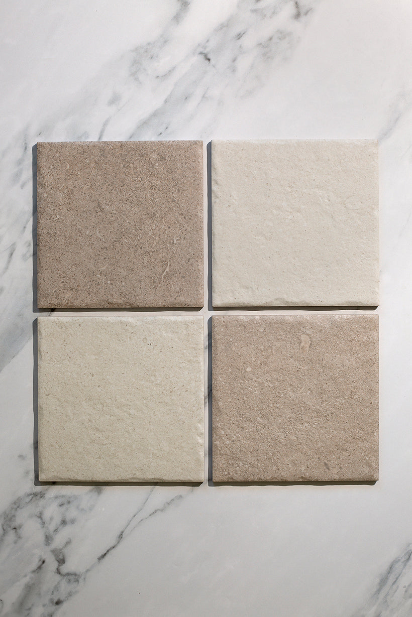 Hermitage White Stone Effect Decorative Tiles