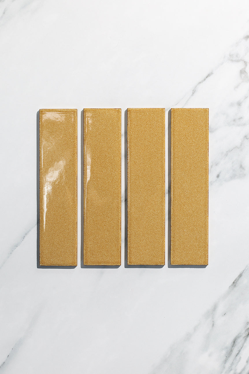 Juno Mustard Gloss Metro Tiles