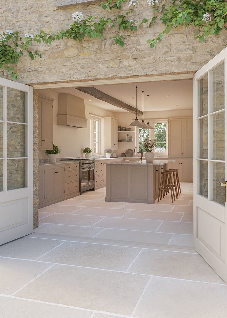 Lorient Beige Stone Effect Porcelain Tiles