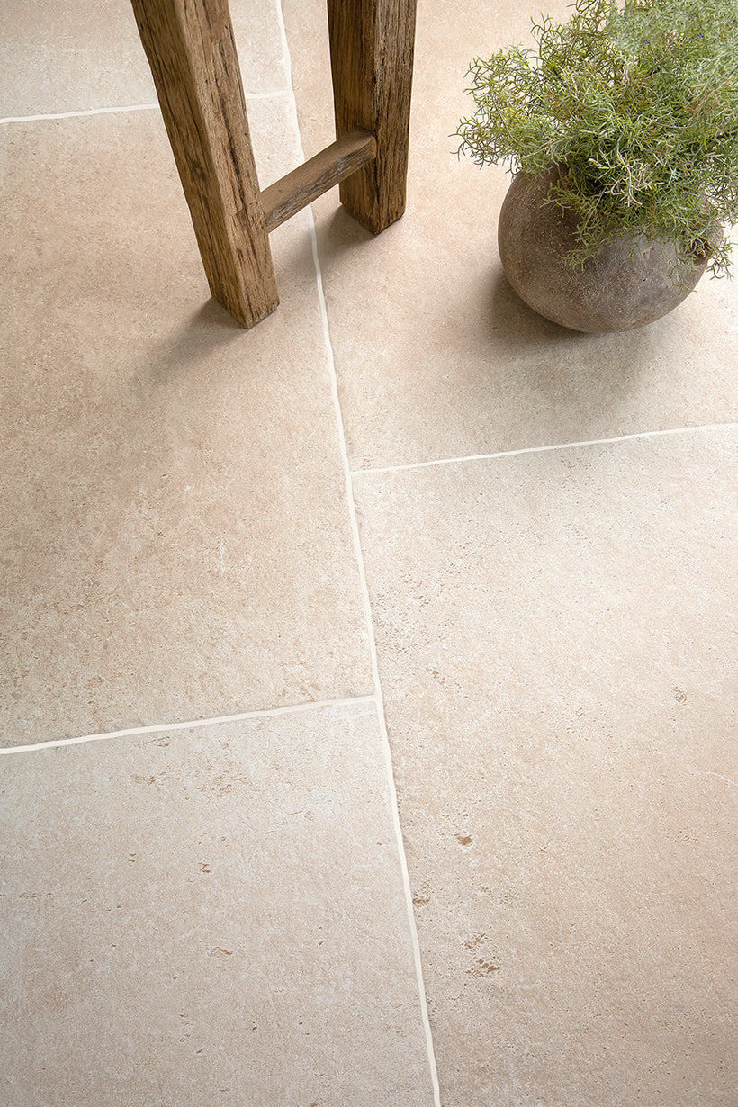 Lorient Beige Stone Effect Porcelain Tiles