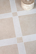 Ludlow Sand Cassettone Stone Effect Porcelain Tiles