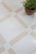 Ludlow Ivory Cassettone Stone Effect Porcelain Tiles