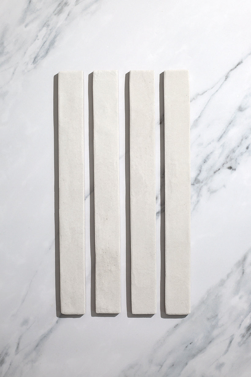 Luella Blanched White Gloss Metro Tiles