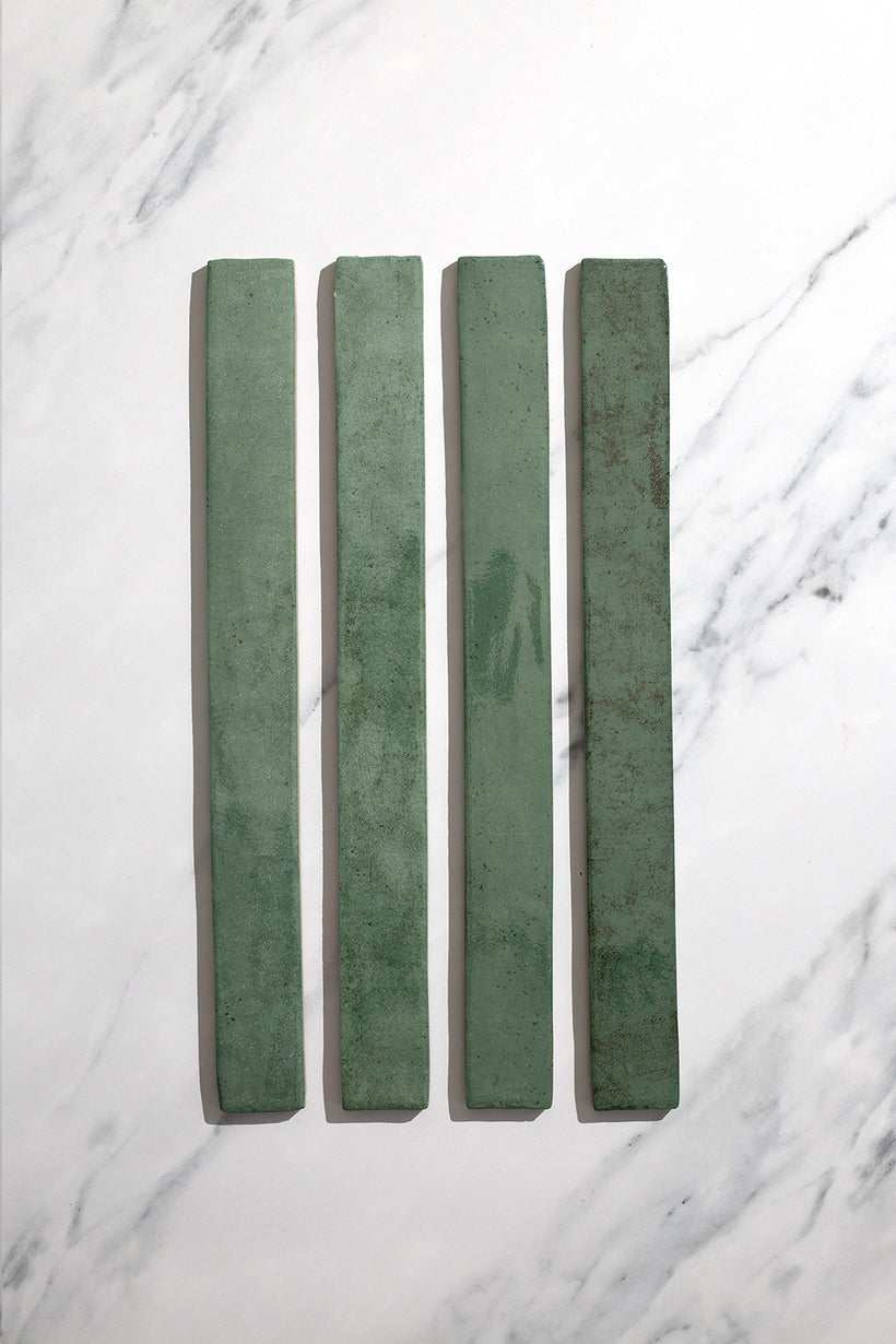 Luella Emerald Green Gloss Metro Tiles