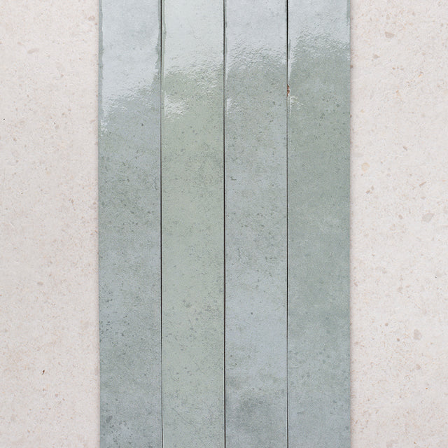 Luella Powder Blue Gloss Metro Tiles - Second Selection