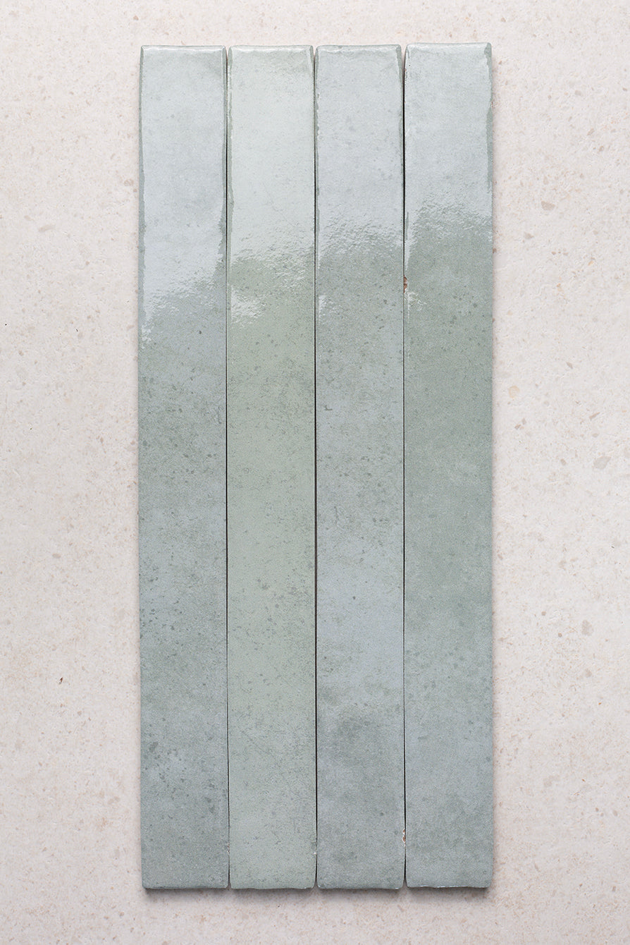 Luella Powder Blue Gloss Metro Tiles - Second Selection