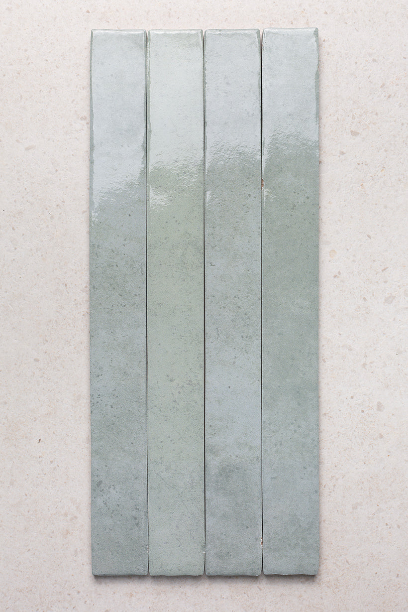 Luella Powder Blue Gloss Metro Tiles - Second Selection