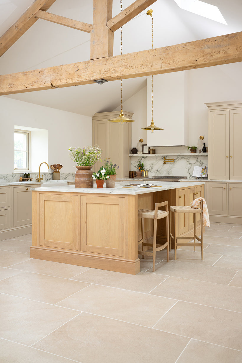 Lullington Beige Stone Effect Porcelain Tiles