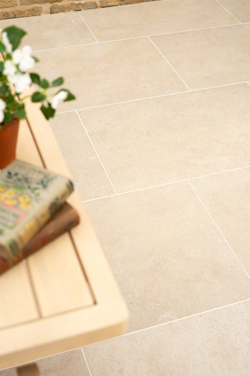 Lullington Beige Stone Effect Porcelain Pavers