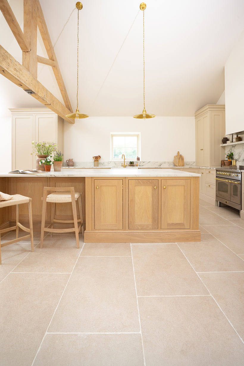 Lullington Beige Stone Effect Porcelain Tiles