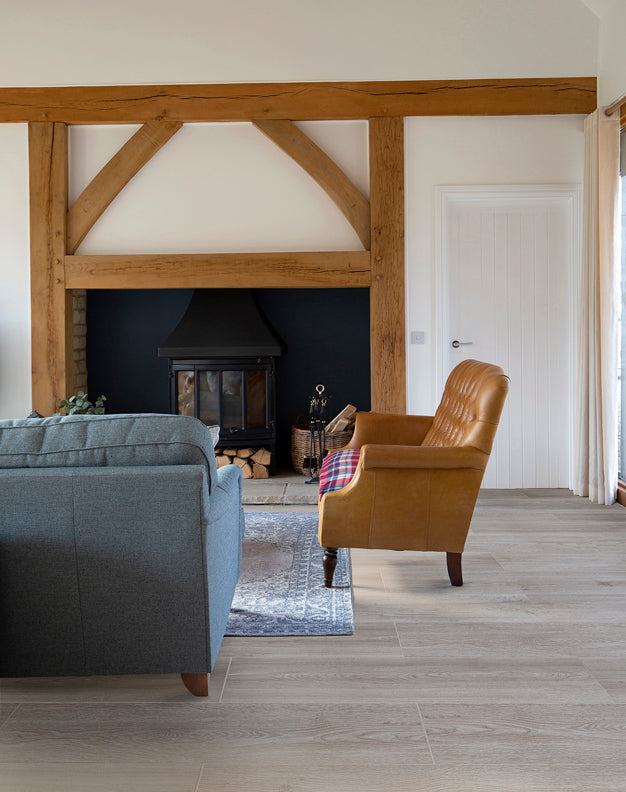 Marston Ash Wood Effect Tiles Porcelain Flooring