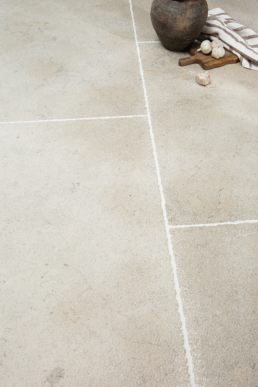 Moleanos Blue Tumbled Limestone Tiles