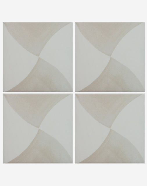 Novella Putty Beige Patterned Tiles