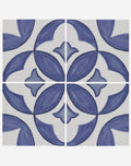 Odette Blue Patterned Porcelain Tiles