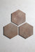 Oliva Marron Hexagon Terracotta Effect Tiles