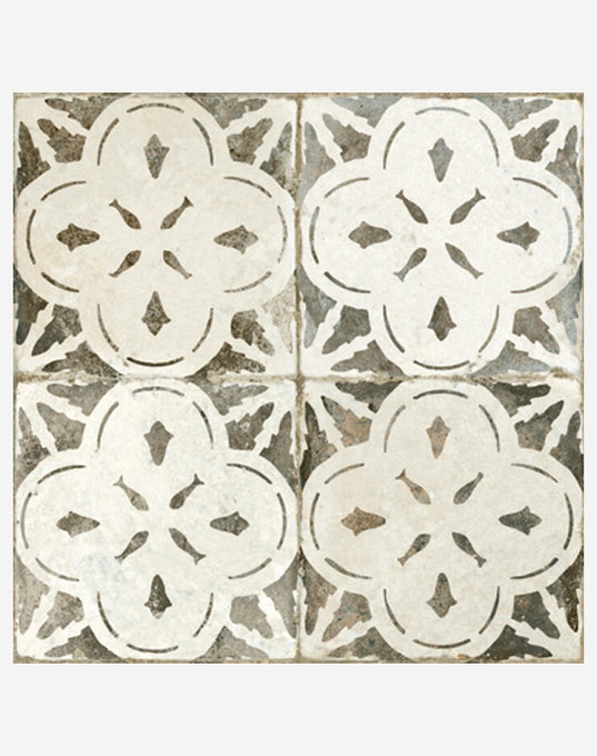 Ophelia Ebony Patterned Ceramic Tiles
