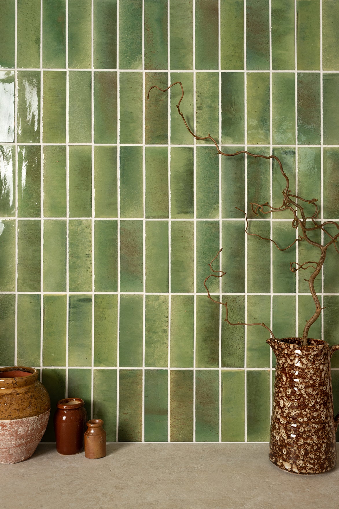 Oriva Verde Gloss Metro Tiles