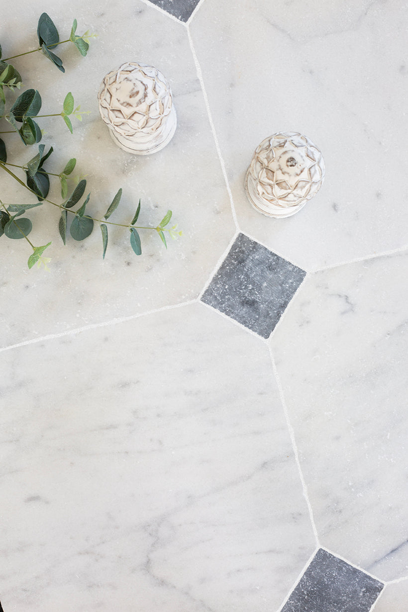 Parisian Manoir Cabochon Marble Tiles