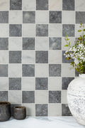 Parisian Grey Tumbled Marble Tiles