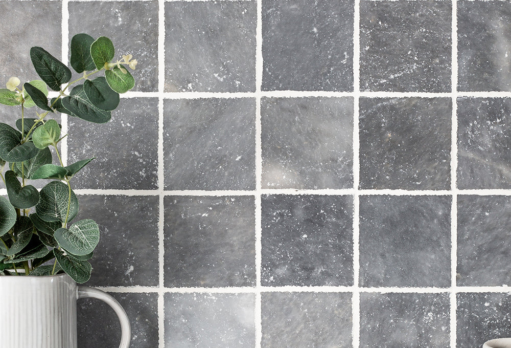 Parisian Grey Tumbled Marble Tiles